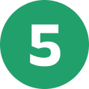 5 Five Circle Green