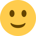 slightly smiling face