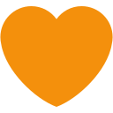 orange heart
